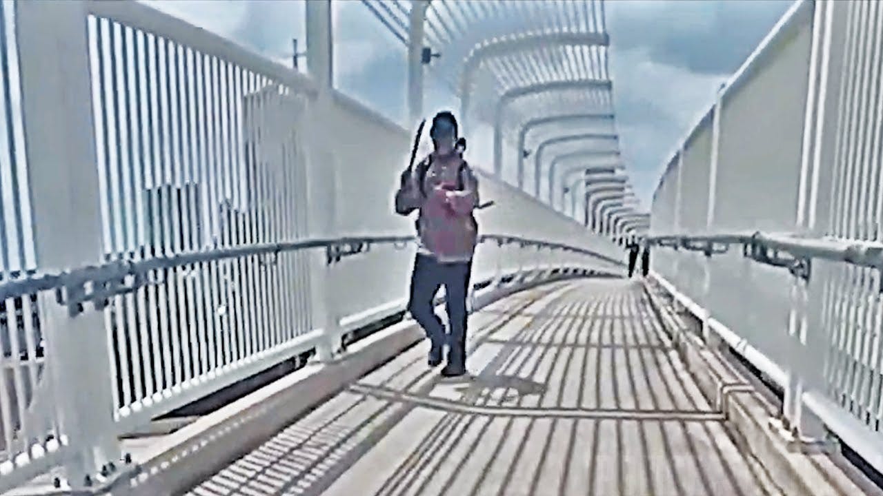 Houston Police Were Responding To Reports Of A Man With A Machete Who Allegedly Stole Items From A Family Dollar Store When The Suspect Advanced At The Officer On A Bridge