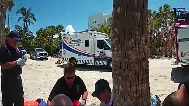 'you're Being Very Brave Very Strong,' A Lee County Sheriff's Deputy Told A 9 Year Old Girl After A Shark Bit And Partially Severed Her Hand While She Was Snorkeling In Boca Grande