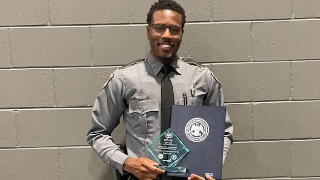 Cleveland police recruit Cortez Smith.
