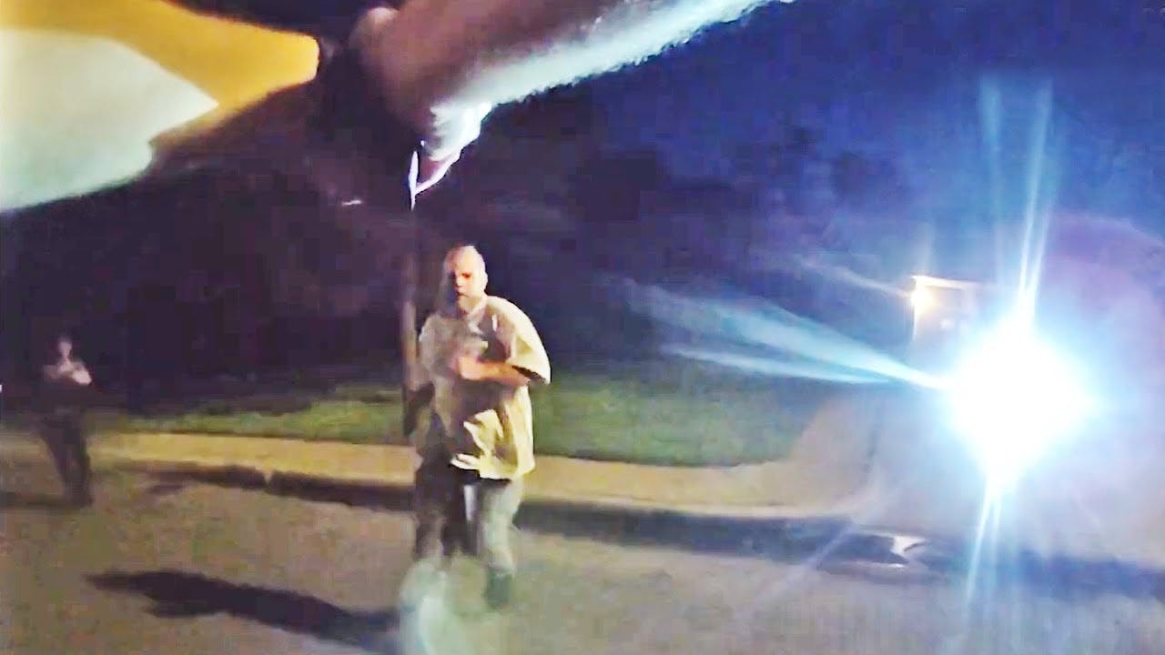 When Oklahoma City Police Arrived At The Scene Of An Attempted Suicide And Assault, A Man Brandishing A Knife Burst Through A Door And Charged At Officers, Who Tried To De Escalate The Situation Before Opening Fire