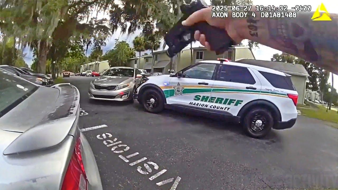 When A Marion County Sheriff's Deputy Tried To Stop A Vehicle With Obscured Plates And Tinted Windows, The Driver&mdash;a Convicted Felon&mdash;kicked Off A High Speed Chase With A 1 Year Old Child In The Backseat