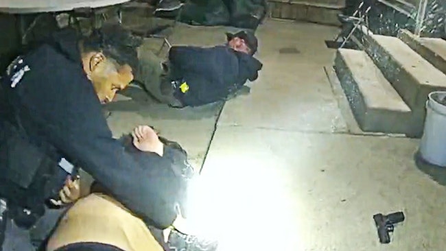 A Chicago Police Officer Was Shot In The Leg When An Armed Suspect's Gun Discharged During A Violent Scuffle, And Police Returned Fire, Fatally Shooting The Suspect