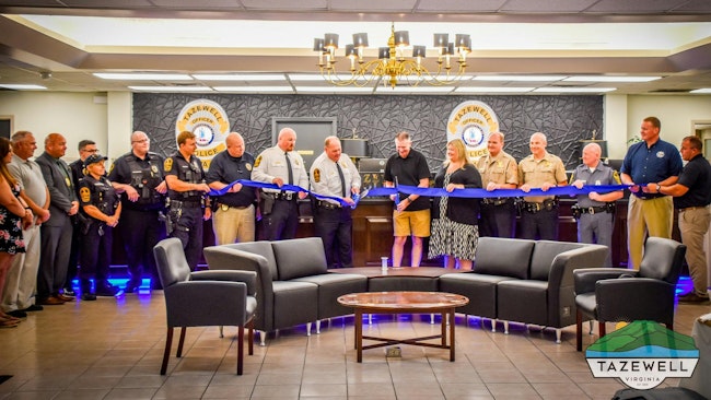 The Tazewell, VA, Police Department held a ribbon-cutting and an open house for its new headquarters Wednesday.