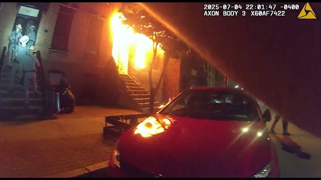 While responding to reports of a shooting following a July 4 fireworks display in Albany, New York State Police troopers discovered an apartment fire and began evacuating