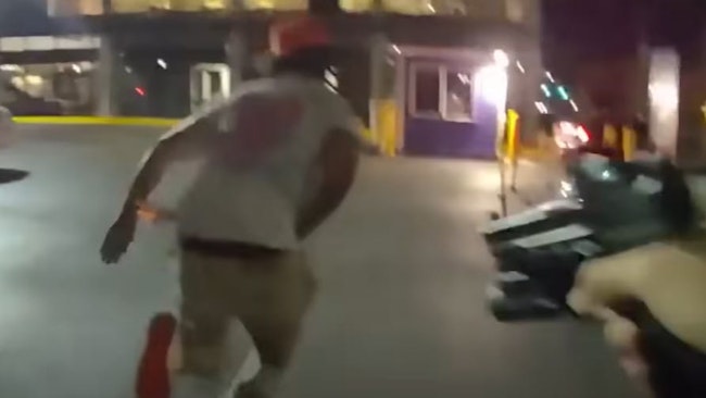 Body-camera footage released by the Colorado Springs Police Department shows the suspect in the June 23 fatal shooting fired at law enforcement twice before he was shot and killed by an officer.