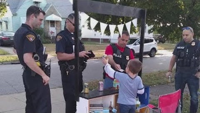 Gideon And Josiah Trank Are Using Their Lemonade Stand For Heroes In Brooklyn To Raise Money For The Family Of Fallen Lorain Police Officer Phillip Wagner This Weekend