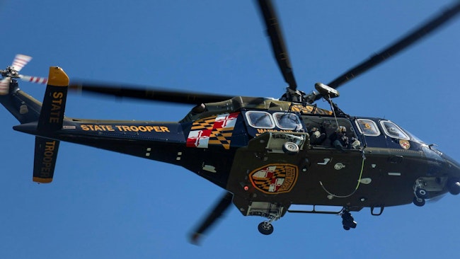 The Maryland State Police's Aviation Command Hovered Over A Remote Location In West Virginia's Seneca Rocks And Used A Patient Extrication Platform Device To Rescue An Injured Rock Climber