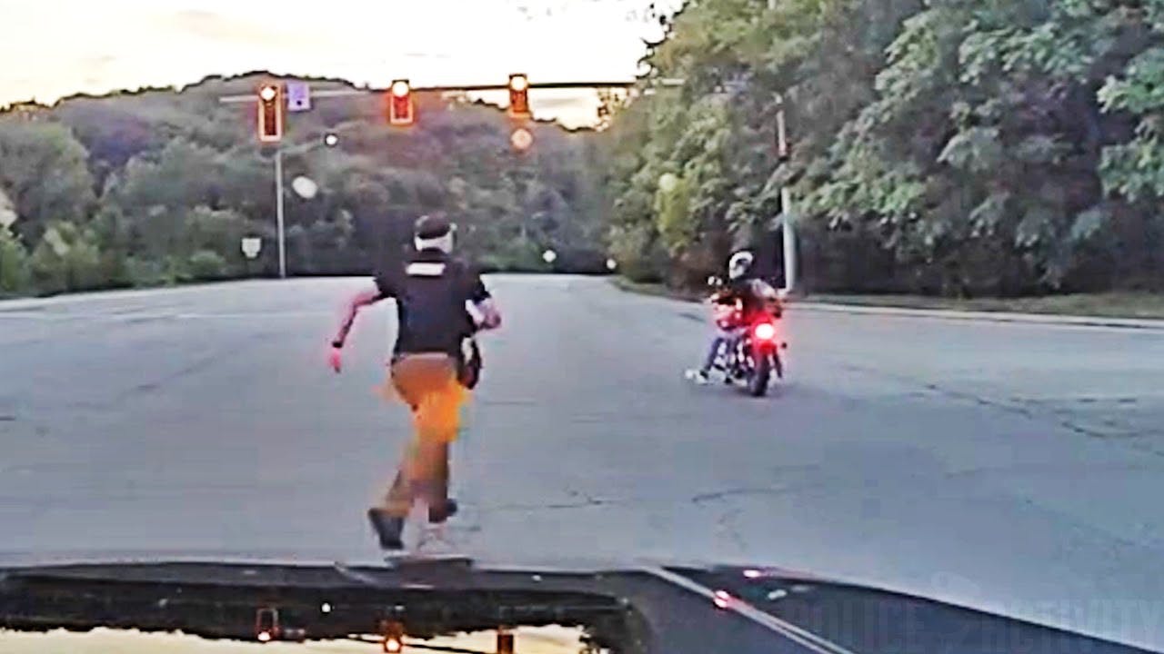 A Chase Ended Poorly For A Suspect Wanted On Felony Warrants When The Stolen Motorcycle He Was Riding Ran Out Of Gas As He Was Fleeing A Peoria County Sheriff's Deputy