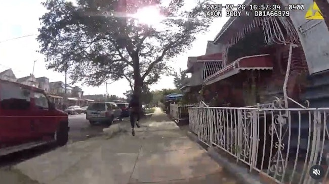 NYPD officers responding to reports of a shooting on July 26 pursued and tackled a 15-year-old male who allegedly opened fire at another person on the street.
