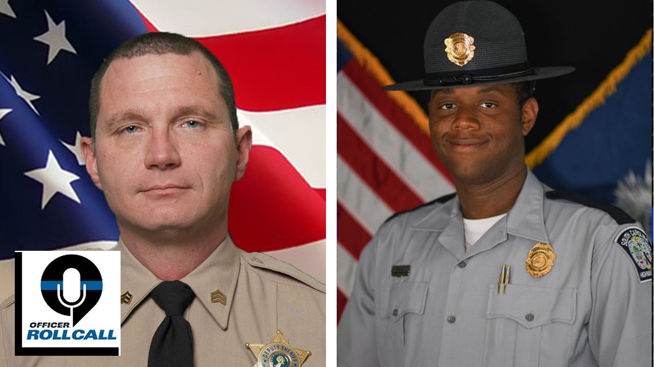 Spokane County, WA, Sheriff's Sgt. Kenneth Salas (left) and South Carolina Highway Patrol Trooper First Class Dennis Ricks.