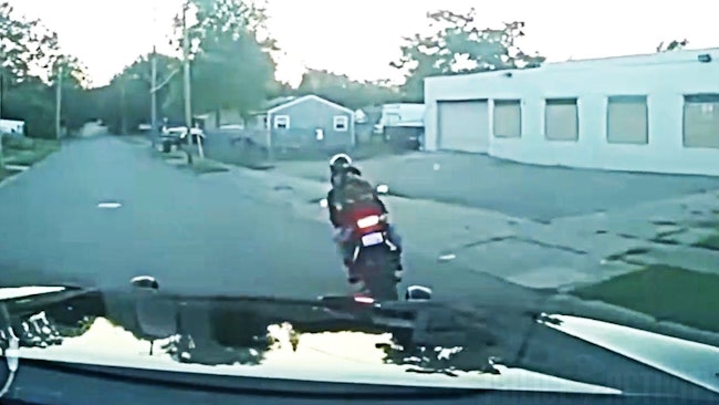 A 37 Year Old Motorcyclist Was Arrested After Leading Grand Blanc Township Police On A Pursuit That Exceeded Speeds Of 100 Mph, Ending In A Foot Chase And The Recovery Of A Gun And Methamphetamine