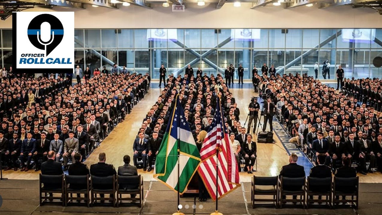 The NYPD welcomed its largest academy class in nearly a decade Wednesday.