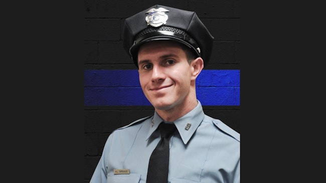 Kansas City, KS, Police Officer Hunter Simoncic.