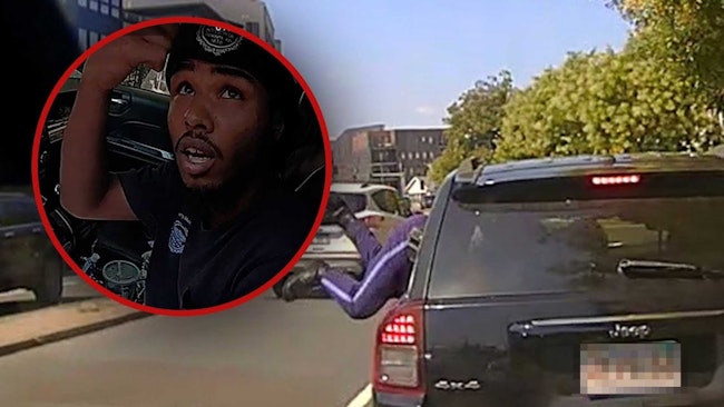 Dashboard And Body Camera Footage Captured A Violent Scene When A Boston City Employee Used A Massachusetts State Police Trooper's Taser Against Him As The Officer Was Hanging Out Of The Suspect's Car Window