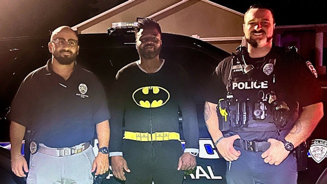 A former corrections officer and martial arts instructor wearing Batman pajamas saw a man rummaging through his vehicle last week and detained the suspect until Cape Coral, FL, police arrived.