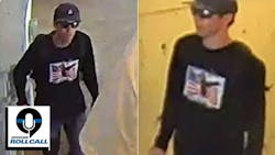 Security camera footage of the suspect authorities sought in connection with the shooting of conservative commentator Charlie Kirk on Wednesday at Utah Valley University in Orem. Security camera footage of the suspect authorities sought in connection with the shooting of conservative commentator Charlie Kirk on Wednesday at Utah Valley University in Orem.