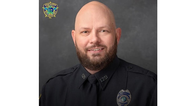Off-duty Edgewater Police Officer David Jewell was shot multiple times in the head by a convenience store employee who 'confessed to the murder,' telling investigators 'he was having a bad day on his drive to work,' according to the Volusia County Sheriff's Office.