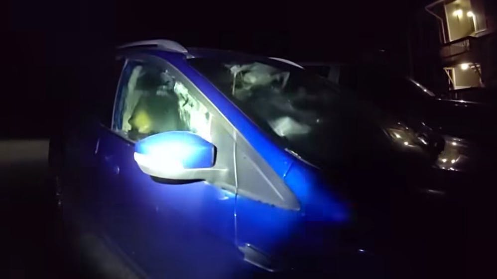 Ketchikan, AK, police followed the sound of car honking to discover two bears that had become trapped after apparently locking themselves inside a car.