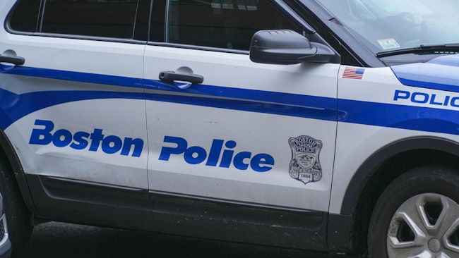Two Boston police officers were in the city's South End neighborhood when they were involved in a crash with another vehicle that sent both officers and another person to the hospital.