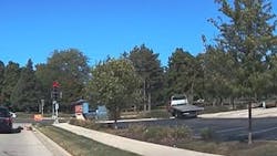 A tow truck fleeing authorities struck a Madison, WI, police officer's cruiser Saturday, seriously injuring the officer. A tow truck fleeing authorities struck a Madison, WI, police officer's cruiser Saturday, seriously injuring the officer.