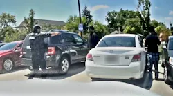 An Indianapolis police officer continues to recover after he was struck four times, including one round into his ballistic vest, in an exchange of gunfire while confronting suspects in a stolen car.
