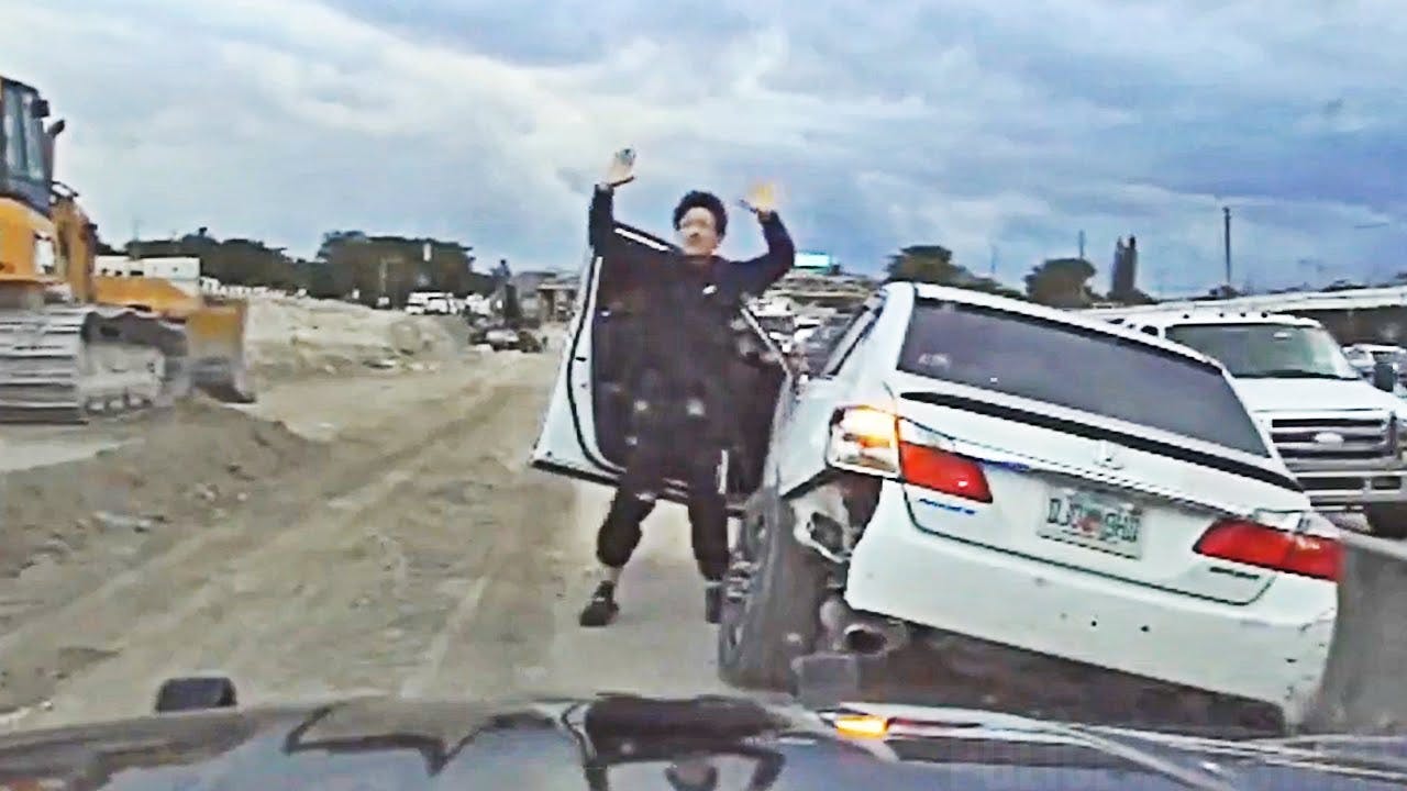 A 19-year-old driver was arrested after he tried to elude Florida Highway Patrol troopers by speeding and driving the wrong way through an Interstate 95 construction zone in Miami-Dade County.