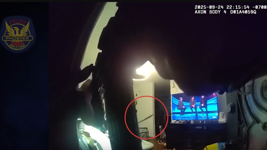 Responding to a 9-1-1 text, Phoenix police shot and wounded a man with a machete after the suspect allegedly held a toddler hostage during a domestic violence incident.