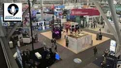The vendor floor at the International Association of Chiefs of Police (IACP) 2024 Annual Conference and Exposition on Sunday at the Boston Convention and Exhibition Center.