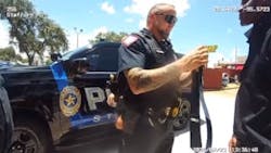 A Stafford, TX, police officer on patrol helps a young man with an unusual request: Help him tie his tie so he can make a good impression at his first-ever job interview. A Stafford, TX, police officer on patrol helps a young man with an unusual request: Help him tie his tie so he can make a good impression at his first-ever job interview.