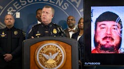 Atlanta Police Chief Darin Schierbaum discusses the arrest of a man armed with a rifle who threatened to 'shoot up' Hartsfield-Jackson Atlanta International Airport on Monday. Atlanta Police Chief Darin Schierbaum discusses the arrest of a man armed with a rifle who threatened to 'shoot up' Hartsfield-Jackson Atlanta International Airport on Monday.