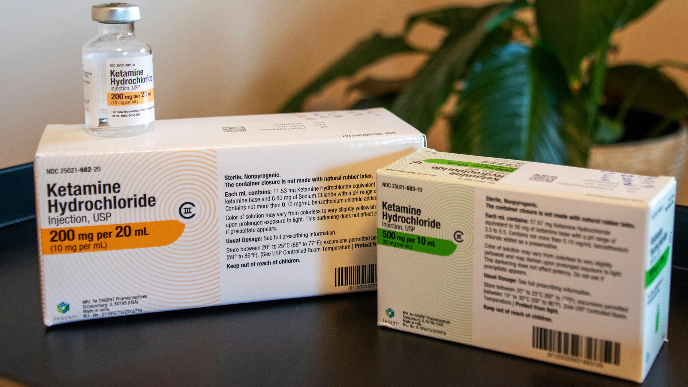 In ketamine-assisted psychotherapy, the drug is administered as an IV drip (such as the form shown here), an intramuscular injection, under-the-tongue lozenges or a compounded nasal spray.