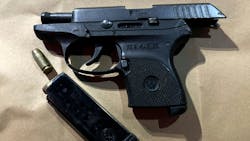 Portland, OR, police recovered a handgun Wednesday from a naked suspect who fled officers after he was struck by a cruiser and was finally subdued with a Taser. Portland, OR, police recovered a handgun Wednesday from a naked suspect who fled officers after he was struck by a cruiser and was finally subdued with a Taser.