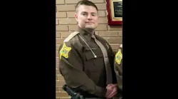 Delaware County Sheriff's Office Cpl Blake Reynolds was outside of his cruiser and assisting a stranded semi when another big rig crashed into the stopped vehicles.