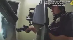 Dozens of shots were fired when Sandy Springs police responded to a report of gunfire at a home, and the suspected gunman barricaded himself inside a room in the residence in an hourslong standoff.
