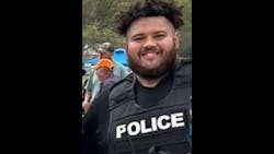 Vivian Police Officer Marc Brock, 25, was among officers serving a warrant for cyberstalking, and he was struck by gunfire that exploded through a closed door as the officers reached the scene. Vivian Police Officer Marc Brock, 25, was among officers serving a warrant for cyberstalking, and he was struck by gunfire that exploded through a closed door as the officers reached the scene.