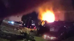 A group of residents, including two brothers, rescued an Atlanta police officer whose cruiser crashed into a home and burst into flames in late October.