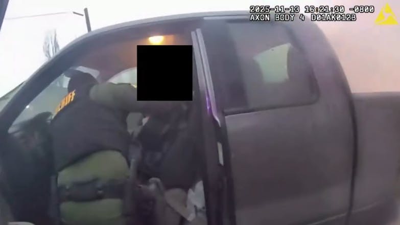 Snohomish County, WA, sheriff's deputies responded to a road rage call involving a pickup truck that caught fire while ramming an SUV last week. But they discovered the driver was suffered a medical emergency and pulled him to safety.