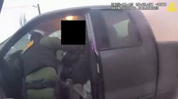 Snohomish County, WA, sheriff's deputies responded to a road rage call involving a pickup truck that caught fire while ramming an SUV last week. But they discovered the driver was suffered a medical emergency and pulled him to safety. Snohomish County, WA, sheriff's deputies responded to a road rage call involving a pickup truck that caught fire while ramming an SUV last week. But they discovered the driver was suffered a medical emergency and pulled him to safety.