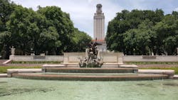 The clock tower on the Univ. of Texas campus in Austin. Whiteman, from the top in 1966, kicked off our modern day need for a counter-sniper program. The clock tower on the Univ. of Texas campus in Austin. Whiteman, from the top in 1966, kicked off our modern day need for a counter-sniper program.