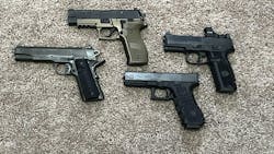 From the Government Model 1911 .45ACP to the SigSauer P226 to the Glock 17, these are the author's duty handguns from 1982 to 2022. The FN 509MRD-LE represents what would be in his holster today. From the Government Model 1911 .45ACP to the SigSauer P226 to the Glock 17, these are the author's duty handguns from 1982 to 2022. The FN 509MRD-LE represents what would be in his holster today.