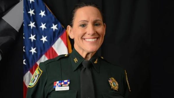 Indian River County, FL, Sheriff's Deputy Terri Sweeting-Mashkow was posthumously promoted to sergeant after she was shot and killed while serving an eviction notice Friday.