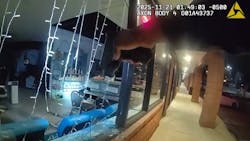 Body camera footage shows a Howard County, MD, police officer catching a 45-year-old suspect in the middle of burglarizing a nail salon. Body camera footage shows a Howard County, MD, police officer catching a 45-year-old suspect in the middle of burglarizing a nail salon.