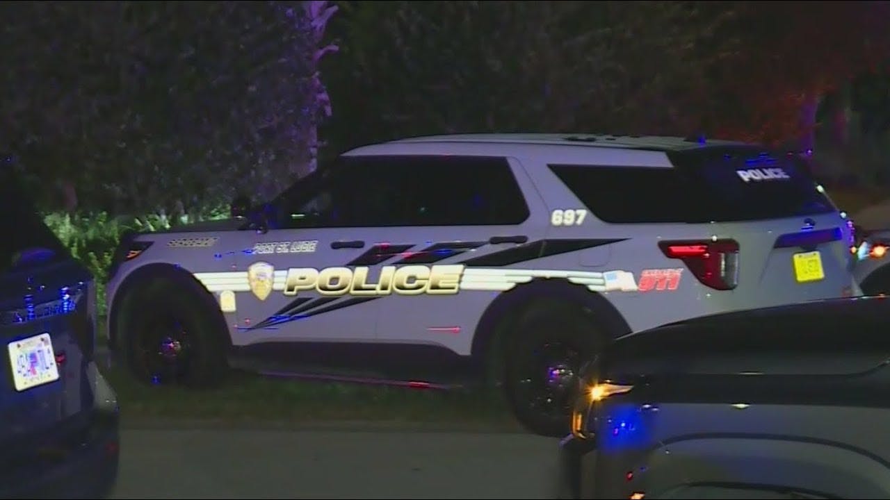 A Port St. Lucie, FL, police sergeant was shot twice in the face during a clash between neighbors invovling mental health issues.