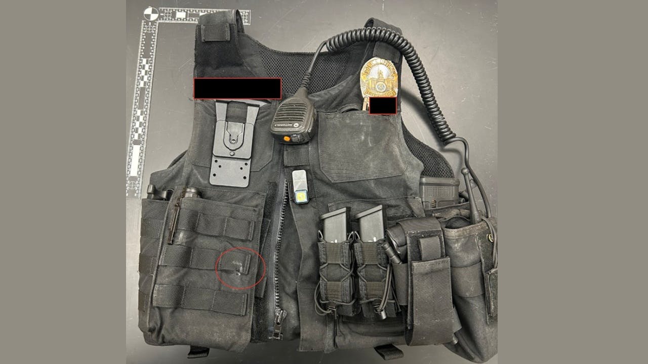 A ballistic vest saved a Traverse City, MI, police officer's life last month.