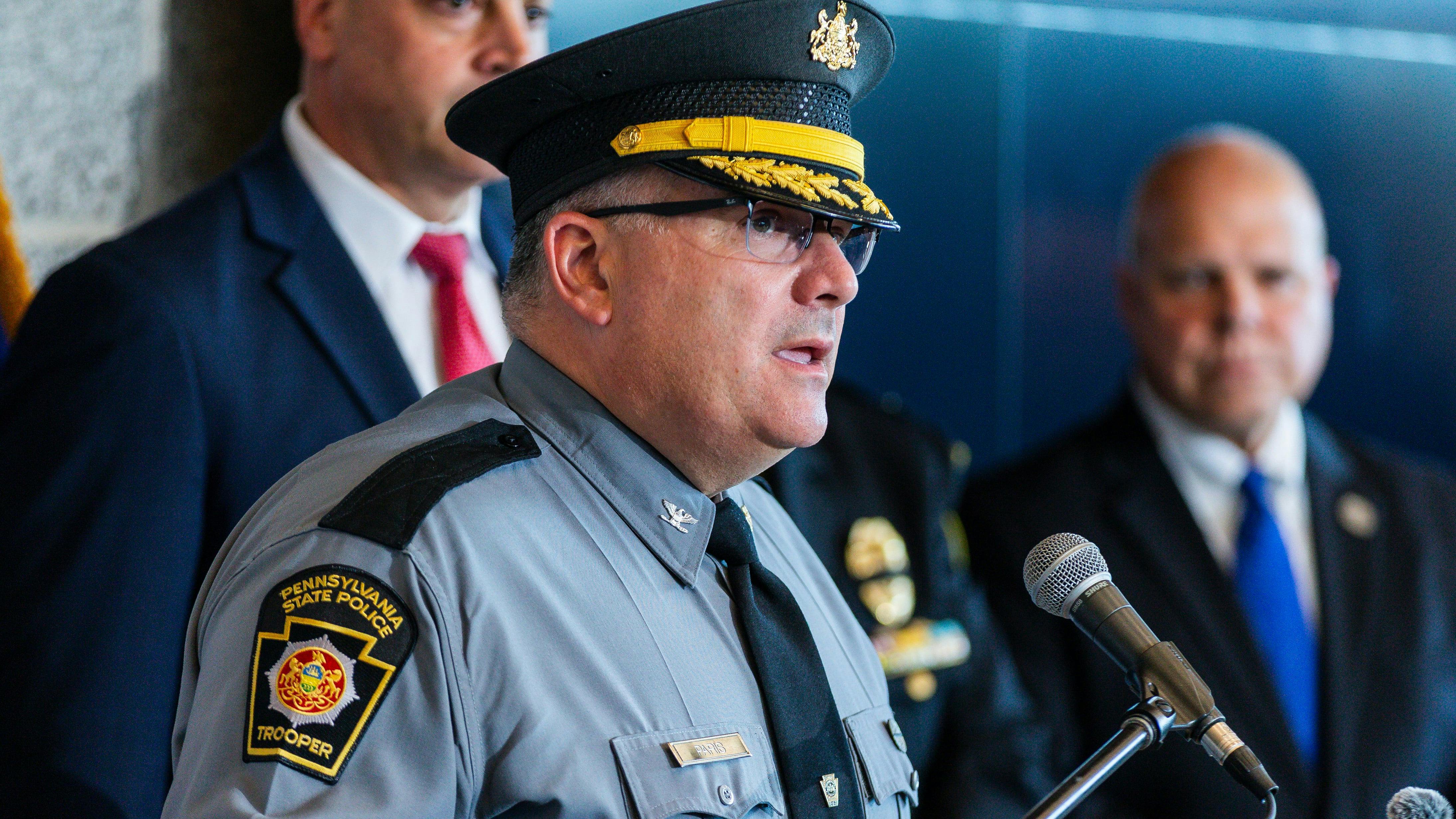 Pennsylvania State Police Commissioner Col. Christopher Paris.