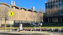 An on-campus memorial for the victims of the Dec. 13 Brown University shooting. An on-campus memorial for the victims of the Dec. 13 Brown University shooting.