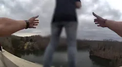 Tennessee Highway Patrol Trooper Jake Tizzard's daring rescue of a woman threatening to jump from a bridge.