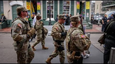 National Guard members will be deployed to New Orleans for New Year's Eve and the Sugar Bowl.