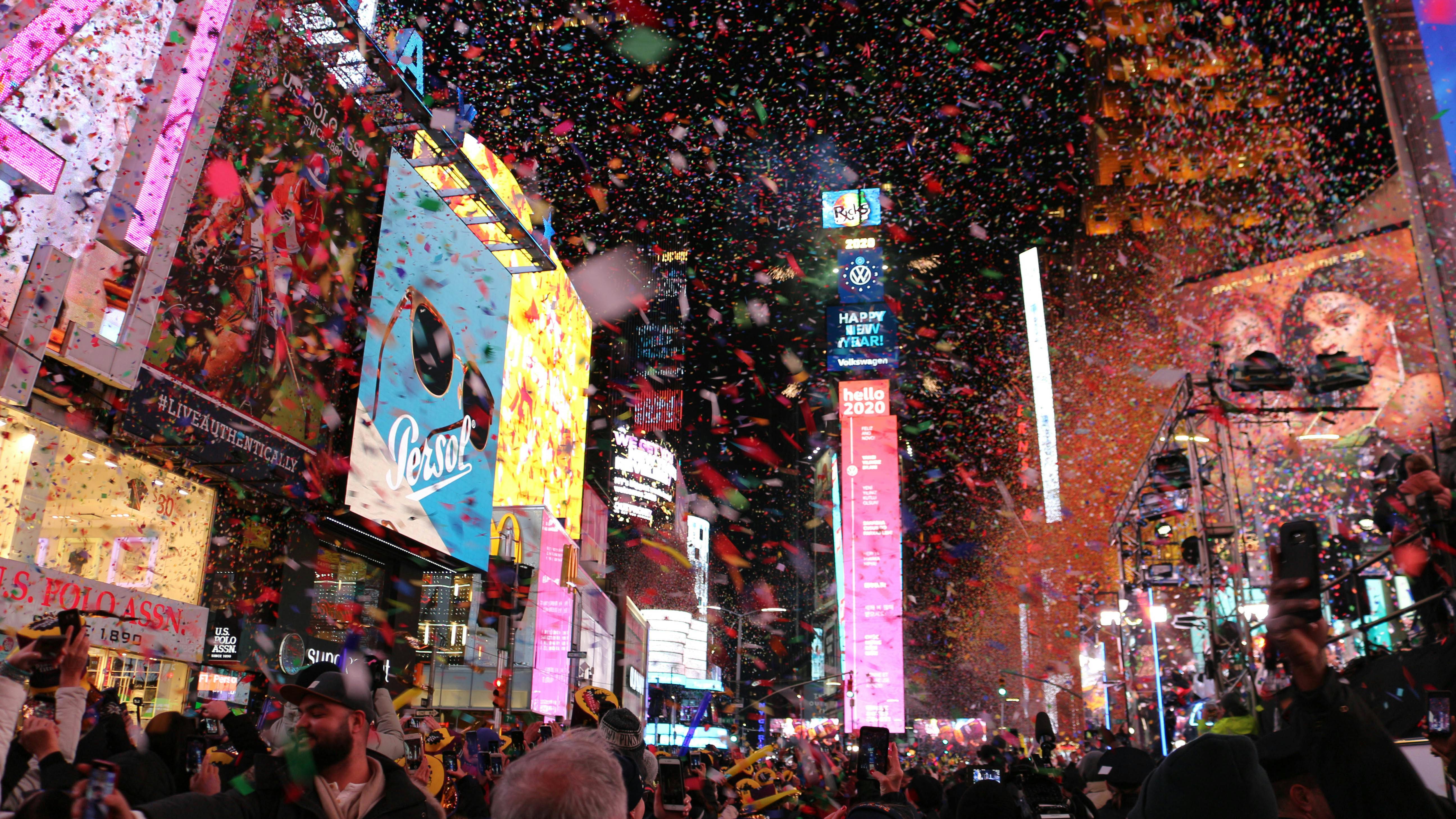 New Year's Eve in New York City's Times Square.