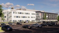 Artist's rendering of Massachusetts new crime lab. Artist's rendering of Massachusetts new crime lab.